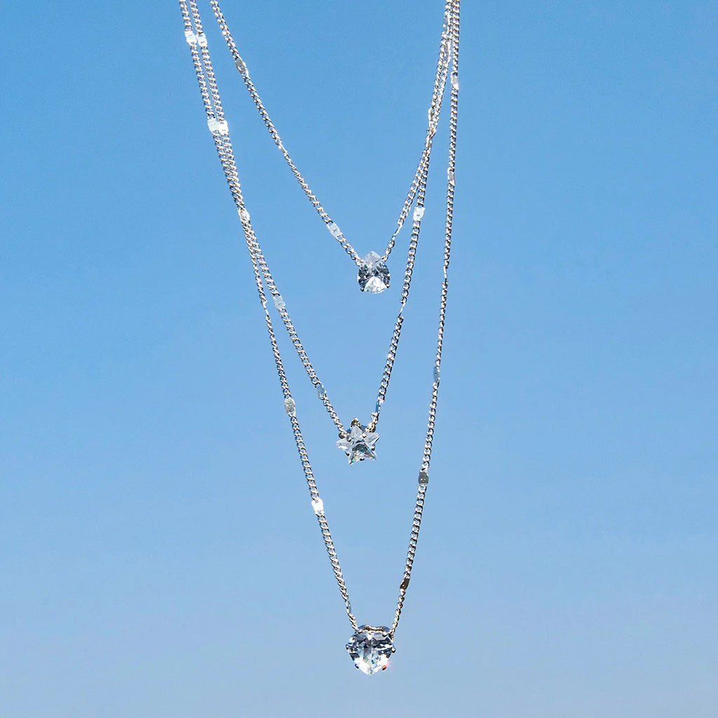 Multilayer Shiny Chain Choker