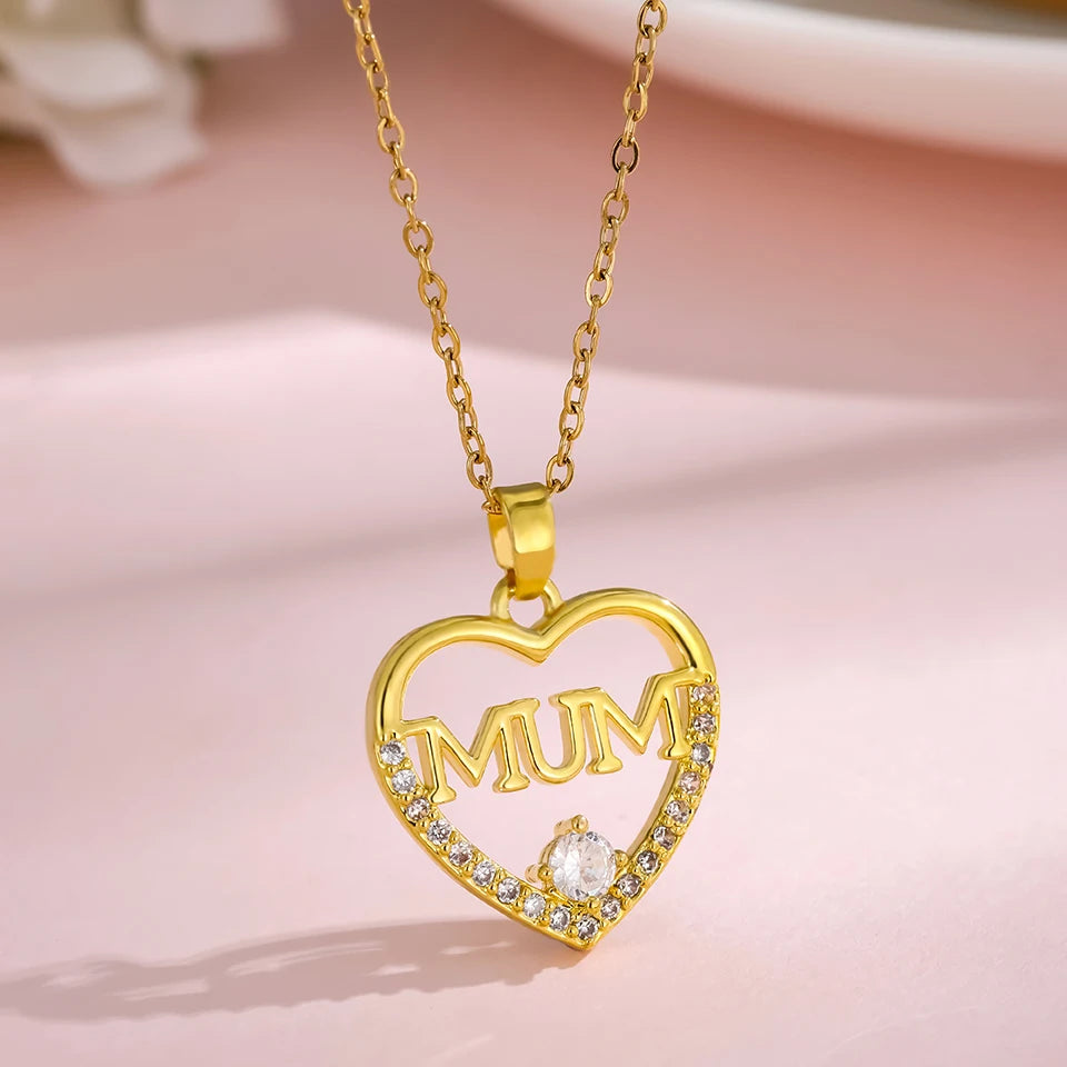 Zirconia Heart Necklace