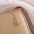 Zirconia Heart Necklace