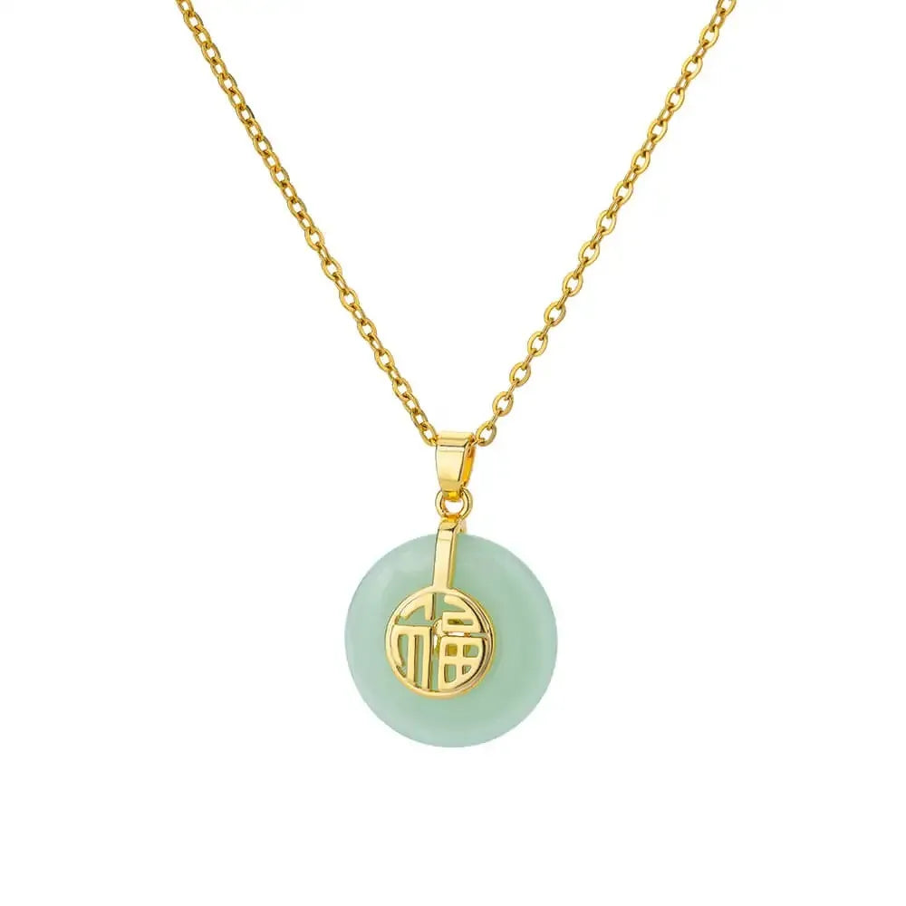 Opal Oval Pendant Necklace