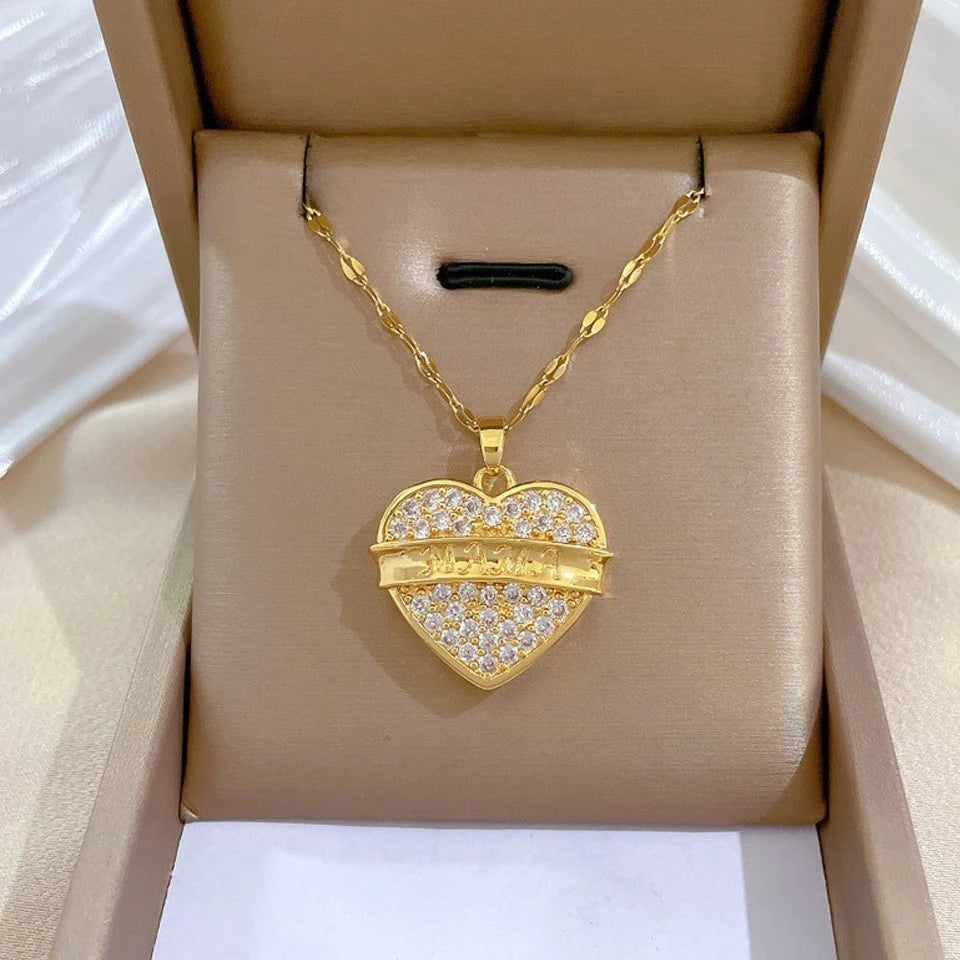Zirconia Heart Necklace