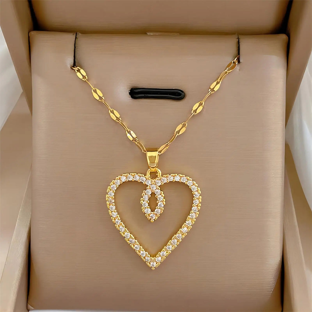 Zirconia Heart Necklace