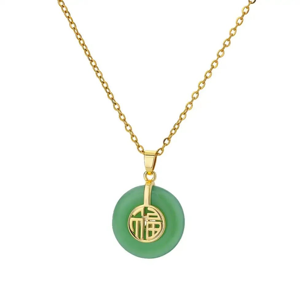 Opal Oval Pendant Necklace