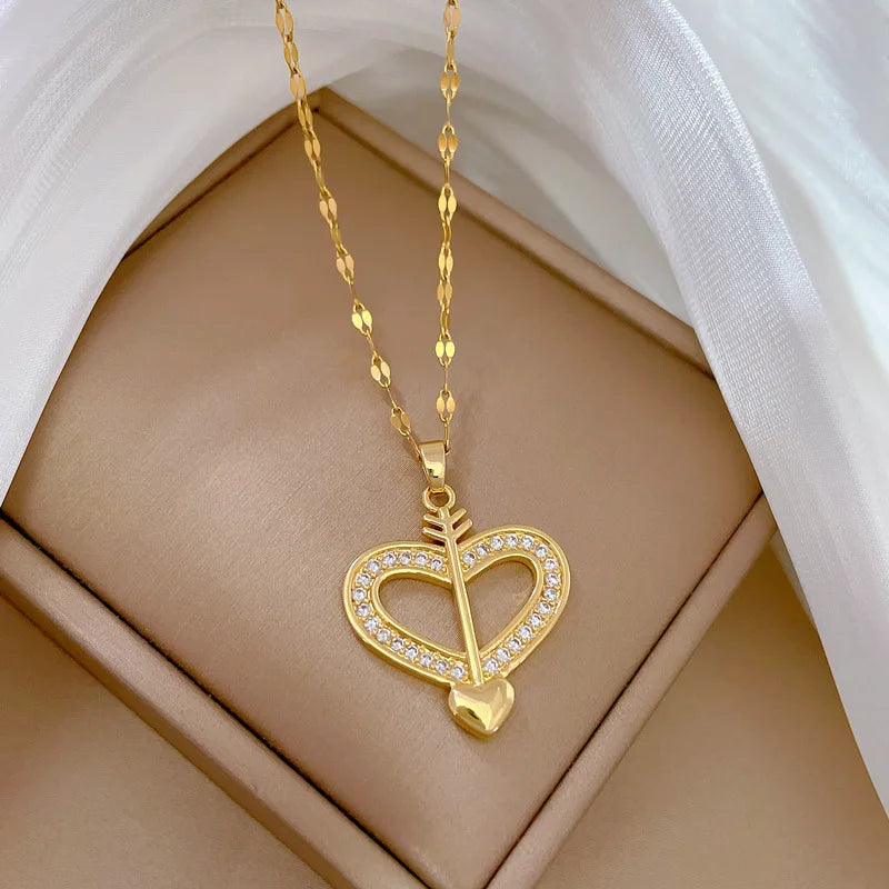Zirconia Heart Necklace